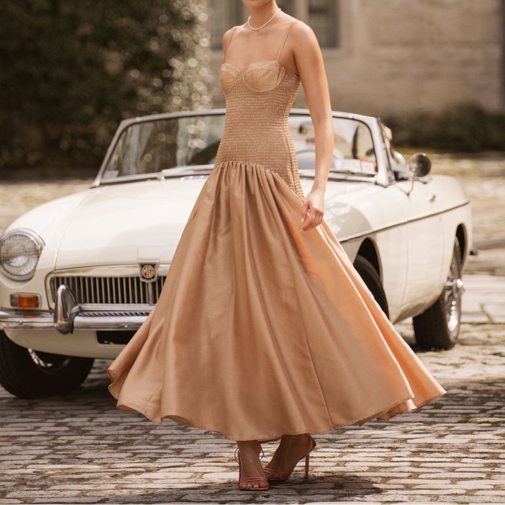 Hutch Lietta Gown In Tan